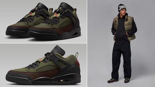 Jordan Spizike Low Beef and Broccoli Sneakers Clothing Outfits