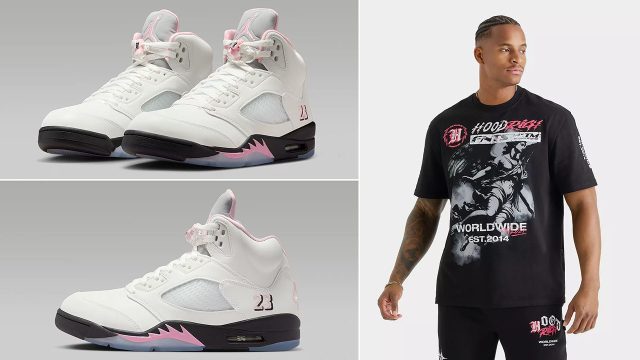 Streetwear to Match Air Jordan 5 Medium Soft Pink 35th Anniversary Sneakers