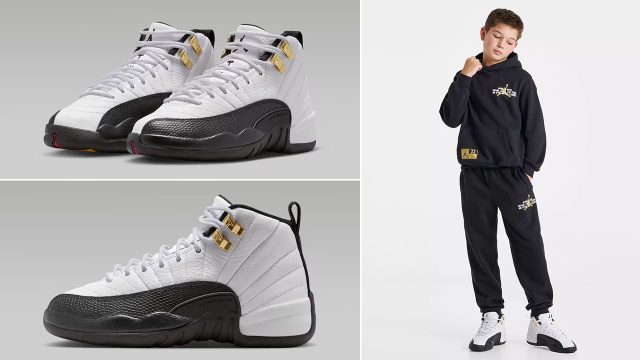 Air Jordan 12 Taxi 2025 Kids Shoes Clothing Outfits