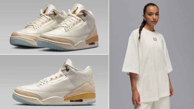 How to Style the Air Jordan 3 Champagne and Oysters Sneakers With Outfits