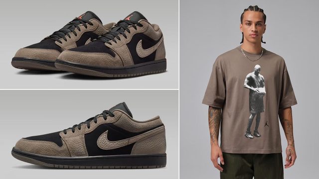 Air Jordan 1 Low Olive Grey Sneakers Clothing Outfits