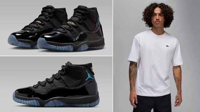 Air Jordan 11 Gamma 2025 Sneaker Patch T Shirt