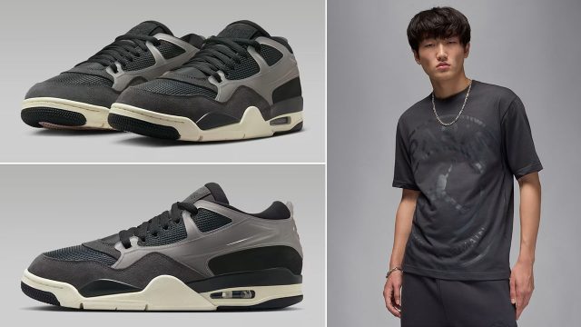 Air Jordan 4 RM Paris Saint Germain Off Noir Sneakers Clothing Outfits