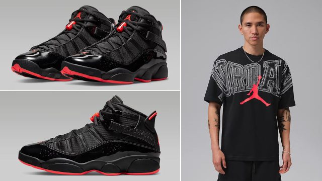 Jordan 6 Rings Black Infrared 23 Sneakers Shirts Clothing Outfits
