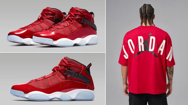 Jordan 6 Rings Gym Red Sneakers and Outfits