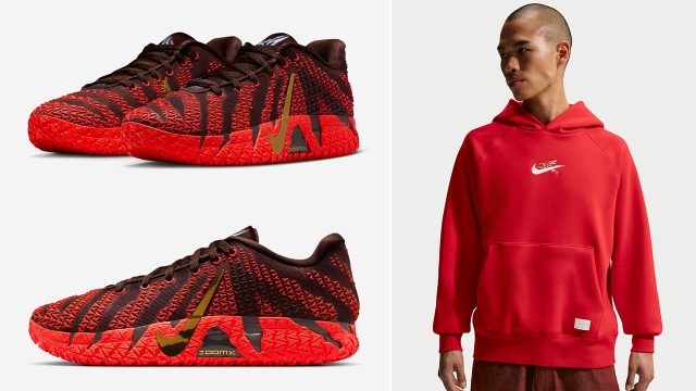 Nike Ja 3 Year of the Horse Sneakers x Nike Lunar New Year Hoodie