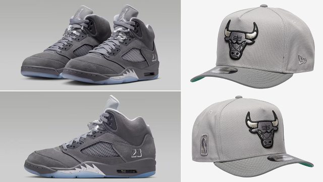 Air-Jordan-5-Retro-Wolf-Grey-2026-New-Era-Chicago-Bulls-Hat-Snapback-Cap
