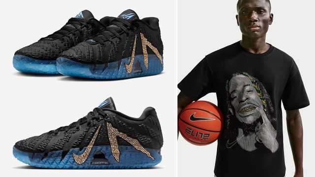 Nike Ja 3 Bling Swarovski Sneakers T Shirt Outfit