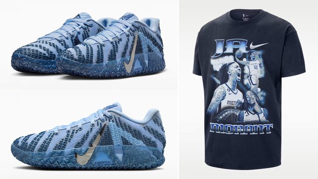 Nike Ja 3 Cobalt Bliss Warning Label All Star Sneakers Shirt Outfit