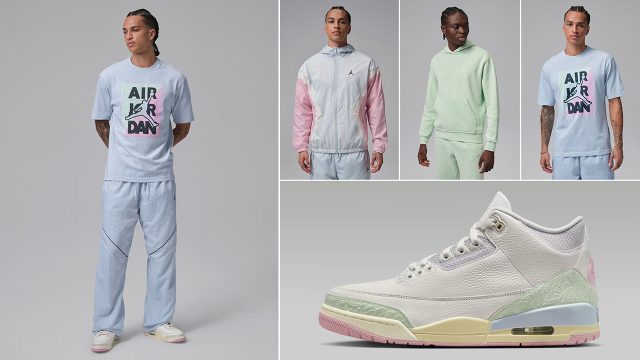 Air Jordan 3 Spring is in the Air Outfits to Match Sneakers
