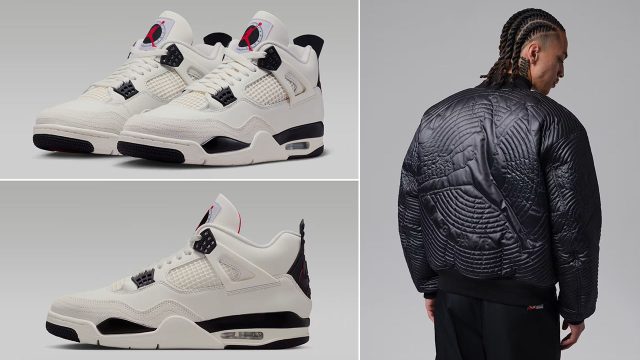 Air Jordan 4 Flight Club x Jordan Flight Club Men's Nylon Varsity Jacket