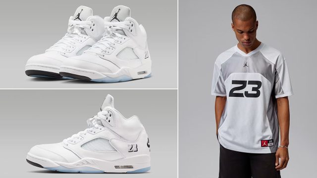 Air Jordan 5 White Metallic 2026 Outfits to Match Sneakers