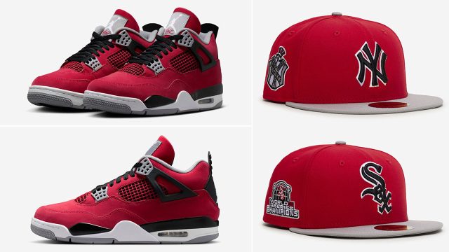 Air Jordan 4 Toro Bravo 2026 x New Era 59Fifty Fitted Hats to Match Sneaker Fits