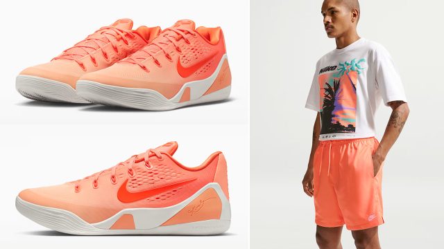 Nike Kobe 9 Elite Low Protro Orange Frost Sneakers and Outfits