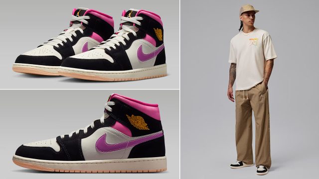 Air Jordan 1 Mid SE World Tour Outfits to Match Sneakers