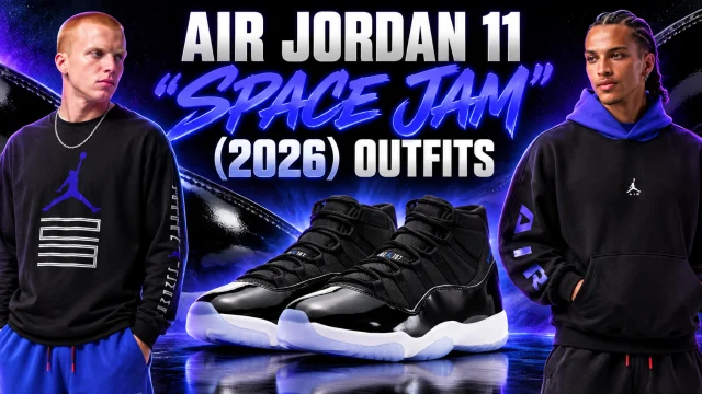 Air Jordan 11 “Space Jam” (2026) sneakers with matching Jordan apparel outfit ideas